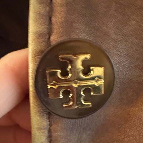 Tory Burch Distressed Brown Military Jacket - Picture 3 of 6